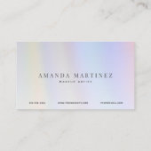 Paarse hologram Visitekaartje (Achterkant)