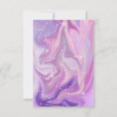 Paarse Holographic Color Shift Business Bedankkaart (Achterkant)