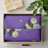 Paarse Hommels Tissuepapier (Geschenk)