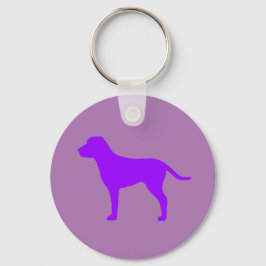 Paarse Hond Sleutelhanger
