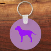 Paarse Hond Sleutelhanger (Voorkant)