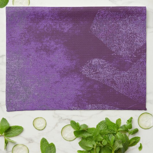 Paarse hond theedoek (Gevouwen)