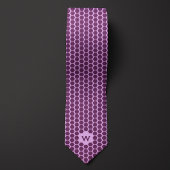 Paarse Honingraat Casual Stropdas
