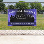 Paarse honkbal Softbal Dugout Banner Sportteam (Insitu)