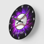 Paarse honkbal; Softball Ronde Klok (Hoek)