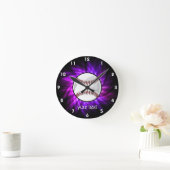 Paarse honkbal; Softball Ronde Klok (Huis)