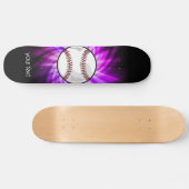 Paarse honkbal; Softball Skateboard (Horizontaal)