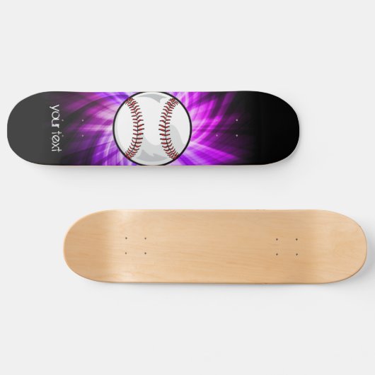 Paarse honkbal; Softball Skateboard (Horizontaal)