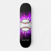 Paarse honkbal; Softball Skateboard (Voorkant)