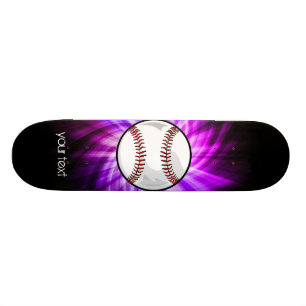 Paarse honkbal; Softball Skateboard
