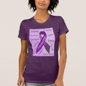 Paarse hoop fibromyalgie dames shirt (Voorkant)