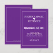 Paarse hoorzittingen kaart (Voorkant / Achterkant)