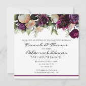 Paarse hoorzittingen met de bloemen kaart (Voorkant)