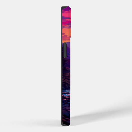 Paarse horizonten boven River Valley Case-Mate iPhone Case (Achterkant / Rechts)