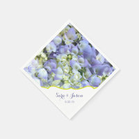 Paarse hortensia bruiloft