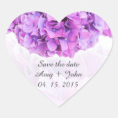 Paarse hortensia bruiloft stickers hydrangea4 (Voorkant)