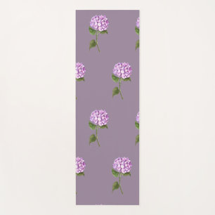 Paarse hortensia floral preppy design trendy yogamat