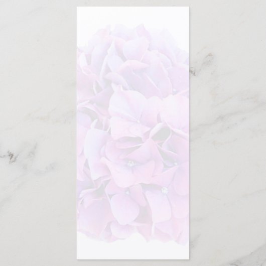 Paarse hortensia huwelijksmenu hortensia4 menu (Achterkant)