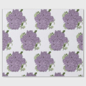 Paarse hortensia inpakpapier (Vlak)