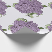Paarse hortensia inpakpapier (Hoek)