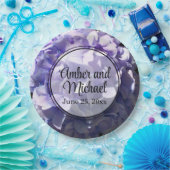 Paarse hortensia paarse bloem paarse bloem papieren bordje (Feest)