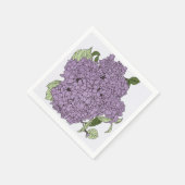 Paarse hortensia servet (Hoek)