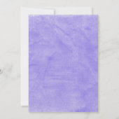 Paarse hortensia's 80e verjaardagsfeest uitnodigin kaart (Achterkant)