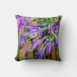 Paarse Hosta Bloem Tuin Kussen