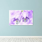 Paarse Hosta Flowers Canvas Afdruk (Insitu (Houten vloer))