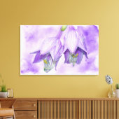 Paarse Hosta Flowers Canvas Afdruk (Insitu (Woonkamer))