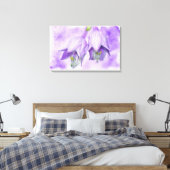 Paarse Hosta Flowers Canvas Afdruk (Insitu (Slaapkamer))
