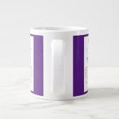 Paarse Hot Branded Peaches Recipe Mok (Achterkant)