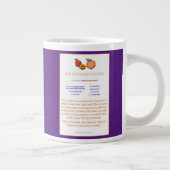 Paarse Hot Branded Peaches Recipe Mok (Rechts)