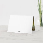 Paarse Hot Pink Gold Waterverf Floral Hartelijk da Kaart (Achterkant)