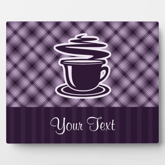 Paarse hotkoffie fotoplaat (Voorkant)