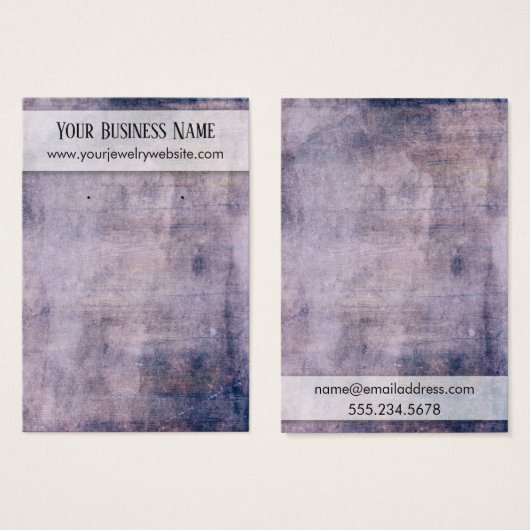 Paarse Houder van de Vertoning van Hout Grain Kaar Visitekaartje (Voorkant /achterkant)