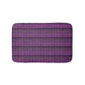 Paarse houndstooth memory foam badmat (Voorkant)