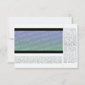 paarse housewarming concertticket kaart (Achterkant)