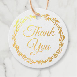 Paarse houten bruiloft dubbelzijdig goudfolie bedankjes labels