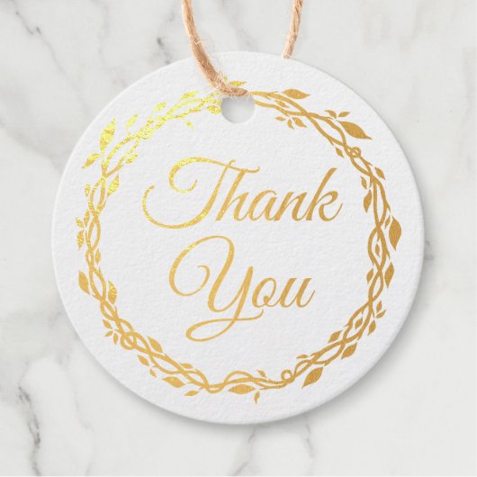 Paarse houten bruiloft dubbelzijdig goudfolie bedankjes labels (Voorkant)