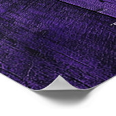 Paarse Houten Snaar Lichten Huwelijk Welkom Teken Poster (Hoek)