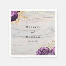 Paarse houtskoord van het huwelijk van Napki Servet