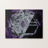 Paarse Hue Puzzle Legpuzzel (Horizontaal)