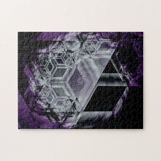 Paarse Hue Puzzle Legpuzzel (Horizontaal)