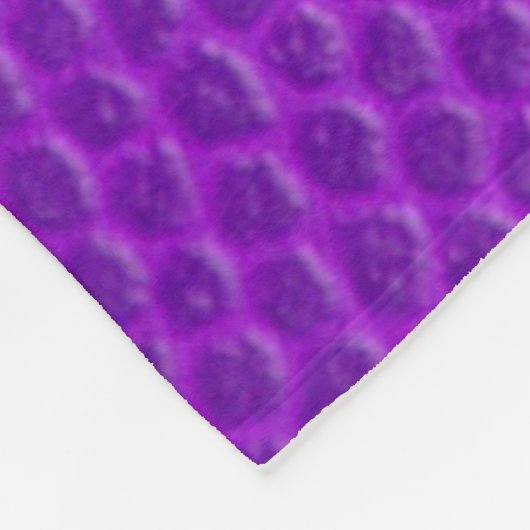 Paarse huidtextuur fleece deken (Hoek)