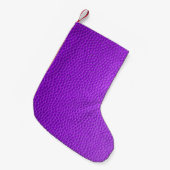 Paarse huidtextuur kleine kerstsok (Voorkant (Hangend))