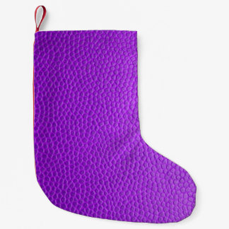 Paarse huidtextuur kleine kerstsok