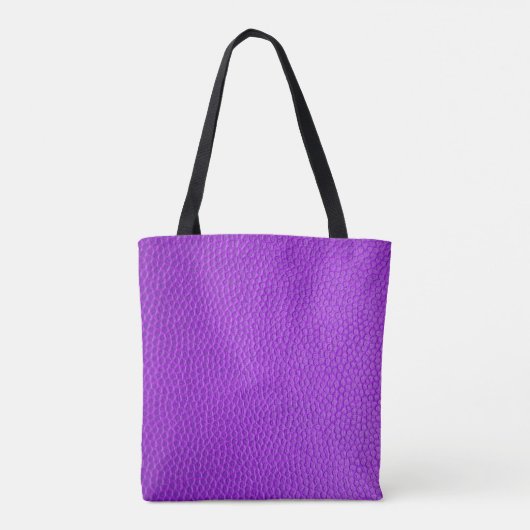 Paarse huidtextuur tote bag (Achterkant)