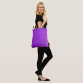Paarse huidtextuur tote bag (Op model)