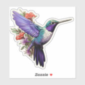 Paarse Hummingbird Sticker (Vel)